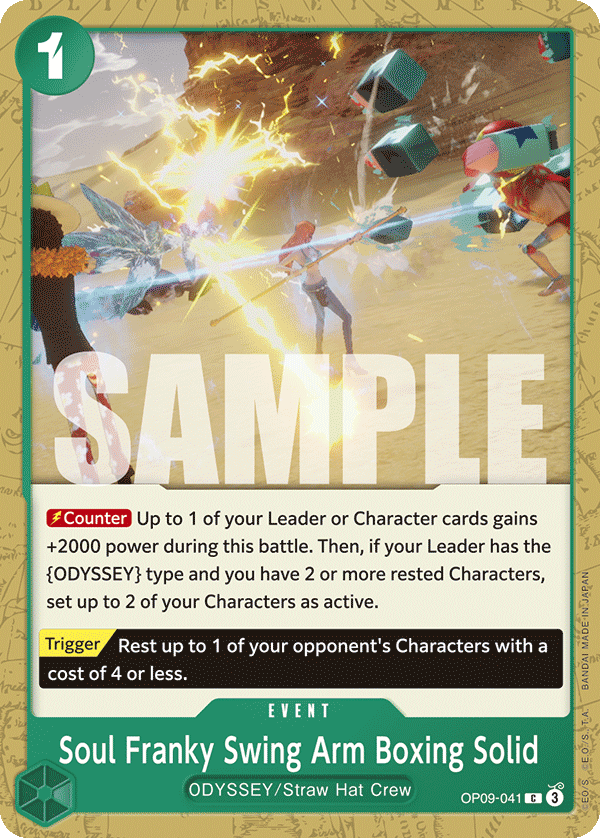 Soul Franky Swing Arm Boxing Solid OP09-041 One Piece TCG