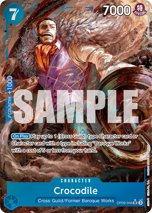 Crocodile (046) (Parallel) OP09-046_p1 One Piece TCG