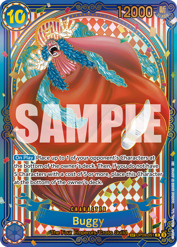 Buggy - OP09-051 (SP) (Gold) OP09-051_p4 One Piece TCG