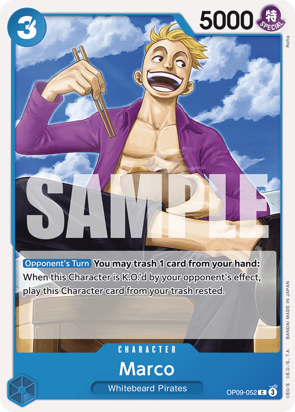 Marco OP09-052 One Piece TCG