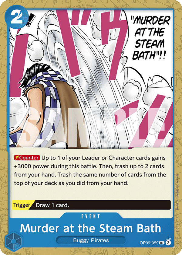 Murder at the Steam Bath OP09-059 One Piece TCG