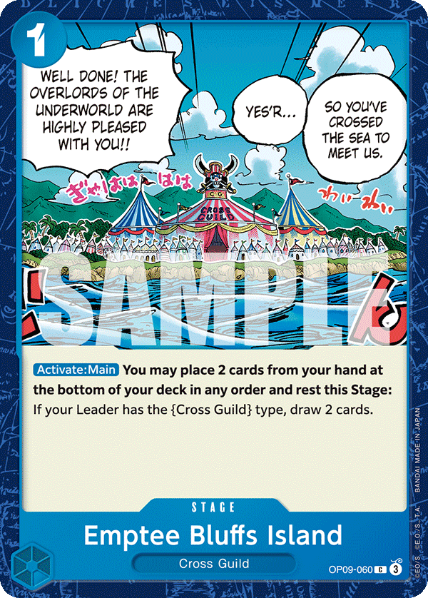 Emptee Bluffs Island OP09-060 One Piece TCG
