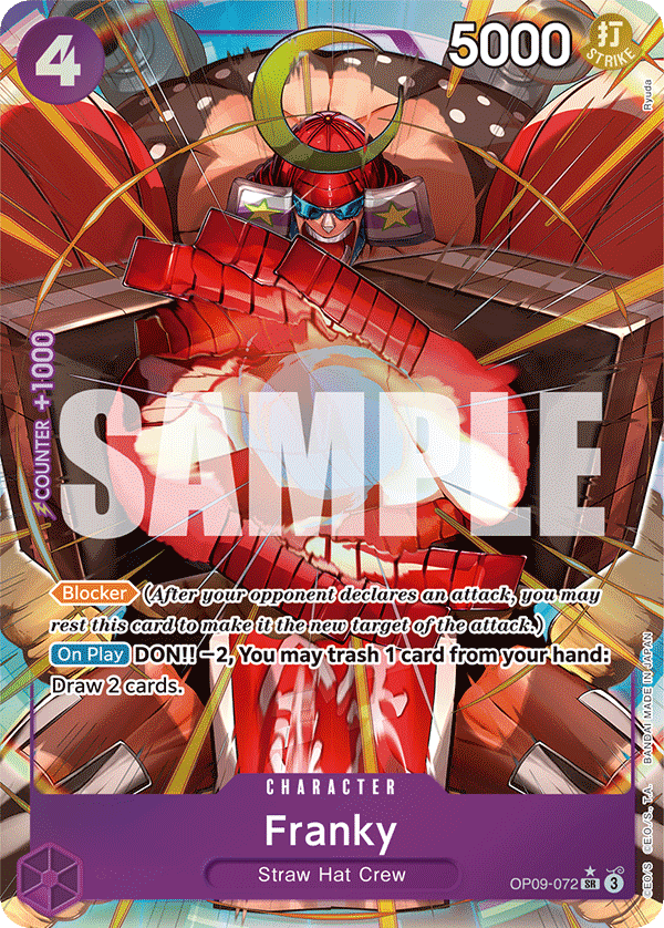 Franky (Parallel) OP09-072_p1 One Piece TCG