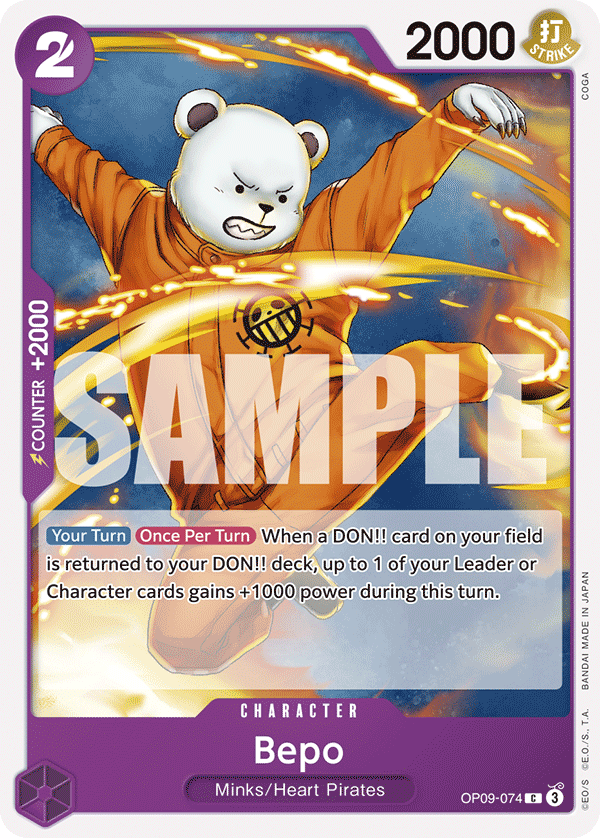 Bepo OP09-074 One Piece TCG