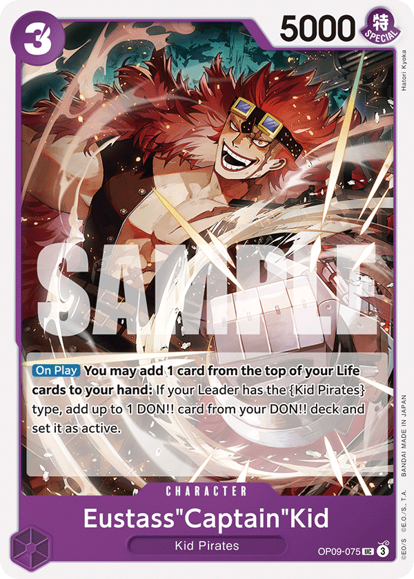 Eustass"Captain"Kid OP09-075 One Piece TCG
