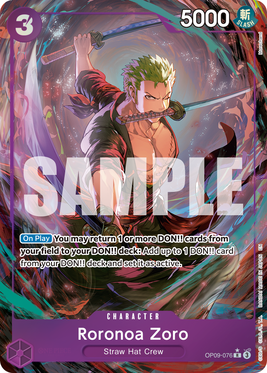 Roronoa Zoro - OP09-076 (Alternate Art) OP09-076_p2 One Piece TCG