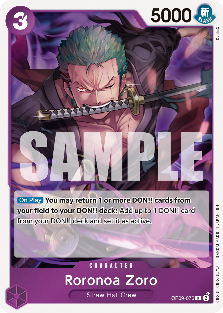 Roronoa Zoro - OP09-076 OP09-076_r2 One Piece TCG