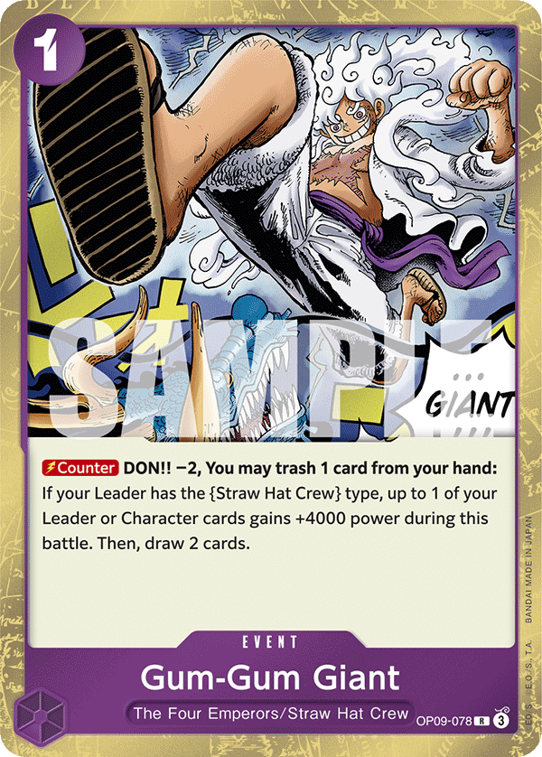 Gum-Gum Giant OP09-078 One Piece TCG
