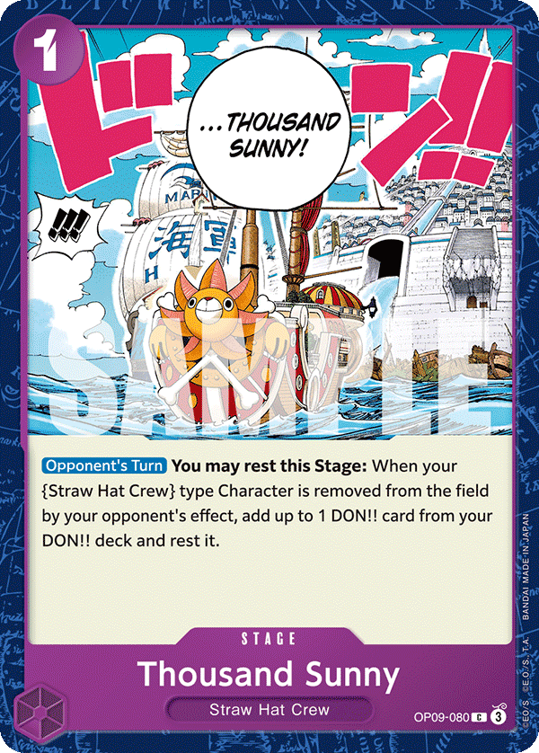 Thousand Sunny OP09-080 One Piece TCG