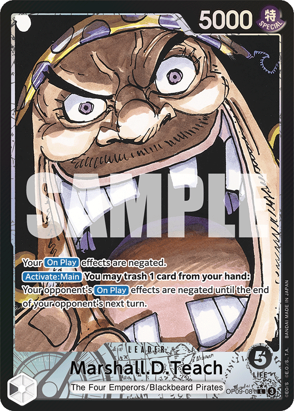 Marshall.D.Teach (081) (Parallel) OP09-081_p1 One Piece TCG