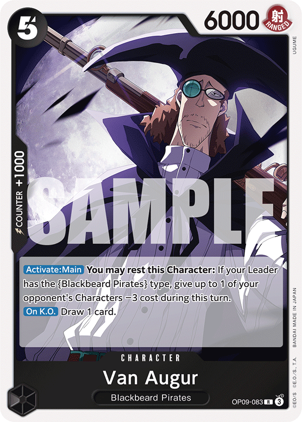Van Augur OP09-083 One Piece TCG