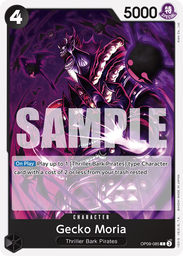 Gecko Moria OP09-085 One Piece TCG