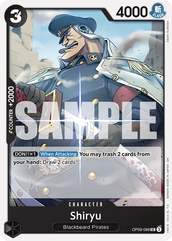 Shiryu (Reprint) OP09-088_r1 One Piece TCG