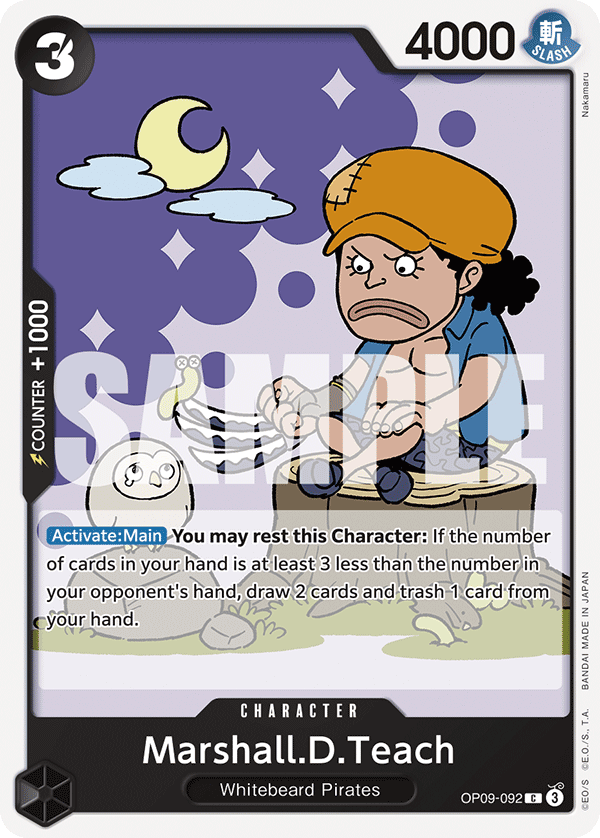 Marshall.D.Teach (092) OP09-092 One Piece TCG