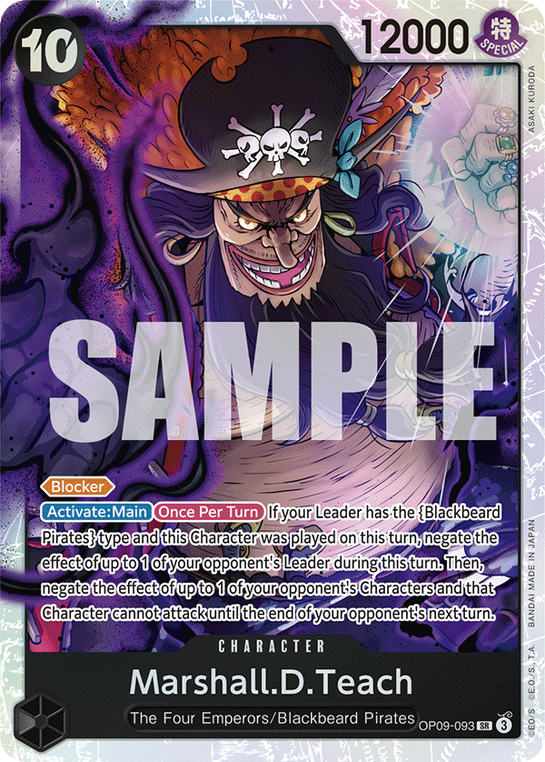 Marshall.D.Teach (093) OP09-093 One Piece TCG