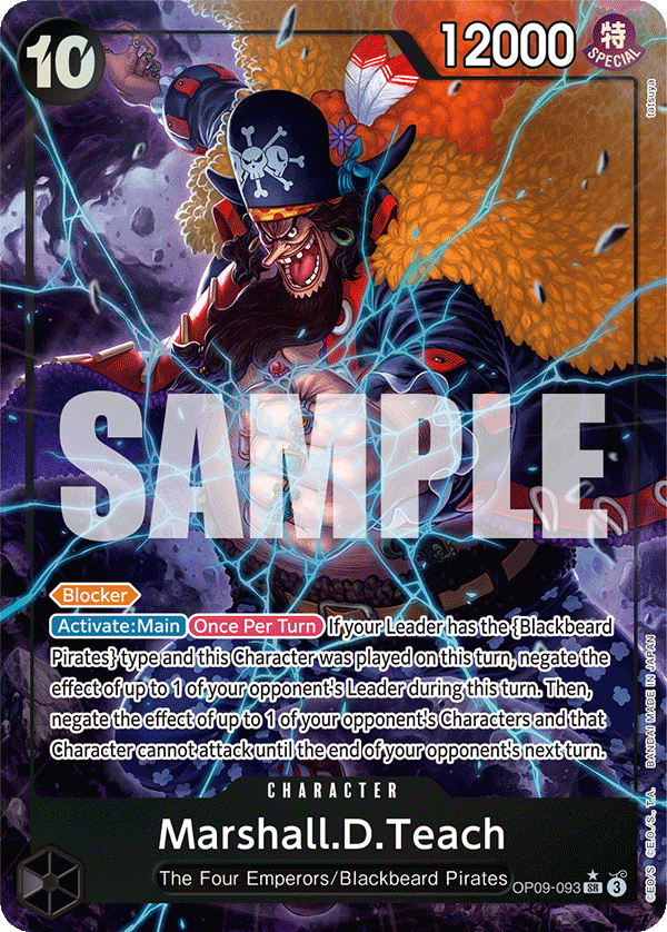 Marshall.D.Teach (093) (Alternate Art) OP09-093_p1 One Piece TCG
