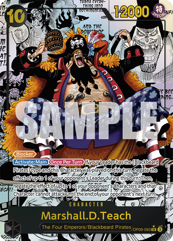 Marshall.D.Teach (093) (Manga) OP09-093_p2 One Piece TCG