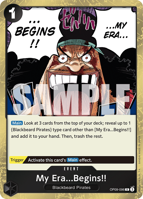My Era...Begins!! OP09-096 One Piece TCG