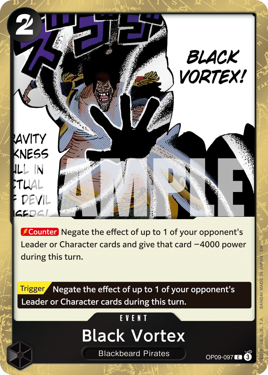 Black Vortex (Pirate Foil) OP09-097_p1 One Piece TCG