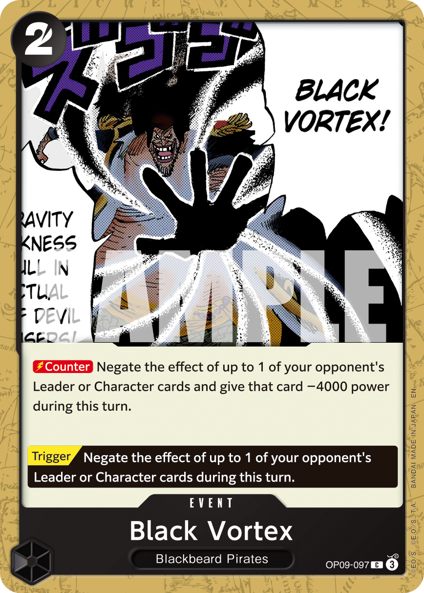 Black Vortex (Reprint) OP09-097_r1 One Piece TCG