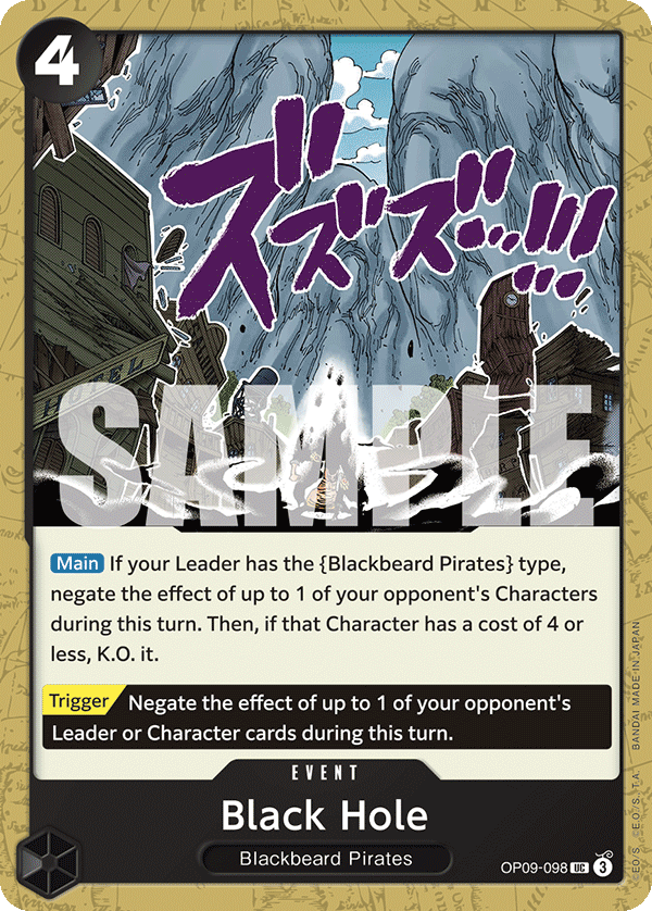 Black Hole OP09-098 One Piece TCG
