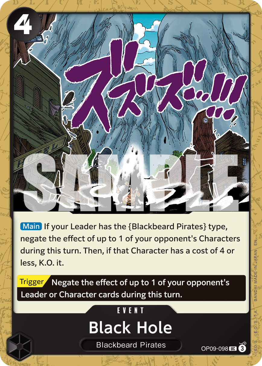 Black Hole (Reprint) OP09-098_r1 One Piece TCG