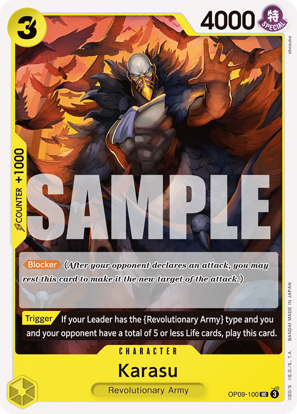 Karasu OP09-100 One Piece TCG
