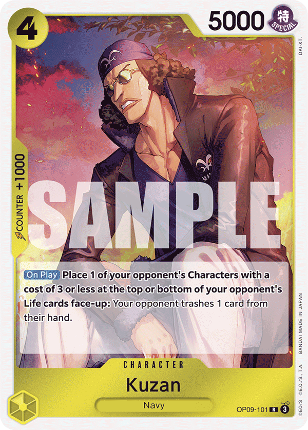 Kuzan OP09-101 One Piece TCG