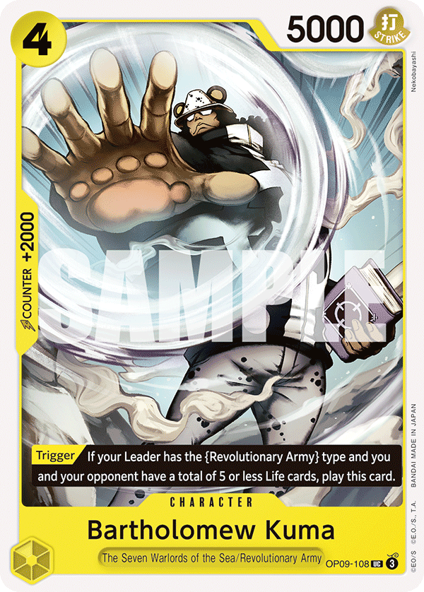 Bartholomew Kuma OP09-108 One Piece TCG