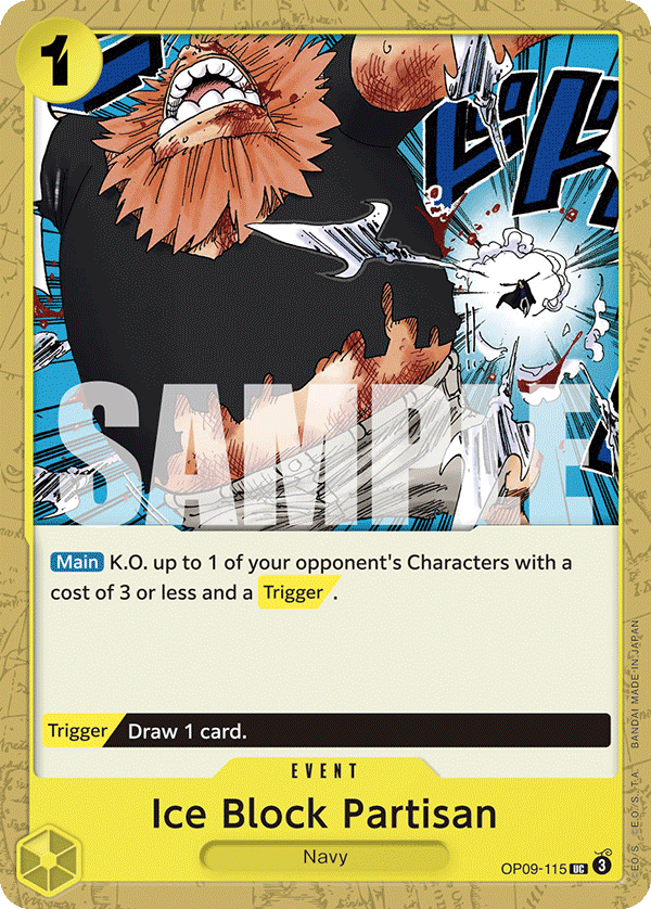 Ice Block Partisan OP09-115 One Piece TCG