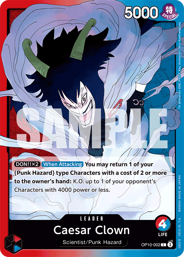 Caesar Clown (002) OP10-002 One Piece TCG