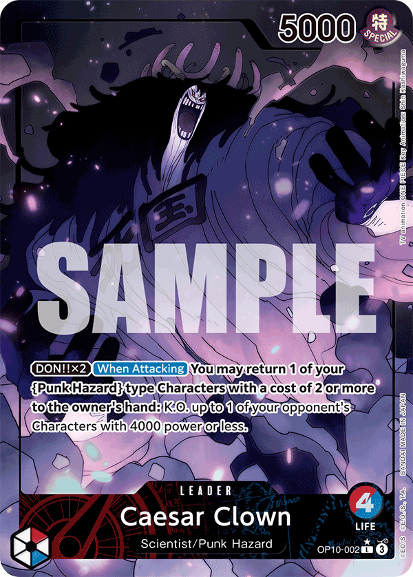 Caesar Clown (002) (Parallel) OP10-002_p1 One Piece TCG