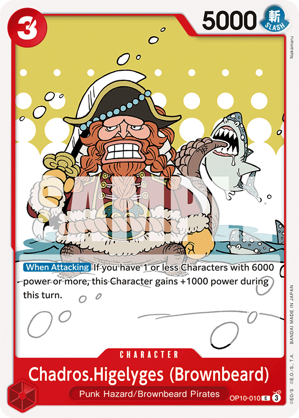 Chadros.Higelyges (Brownbeard) OP10-010 One Piece TCG