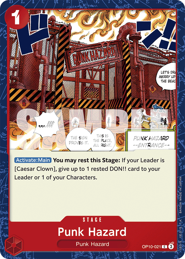 Punk Hazard OP10-021 One Piece TCG