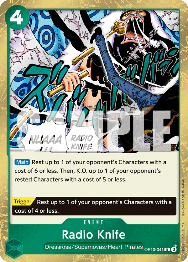 Radio Knife OP10-041 One Piece TCG