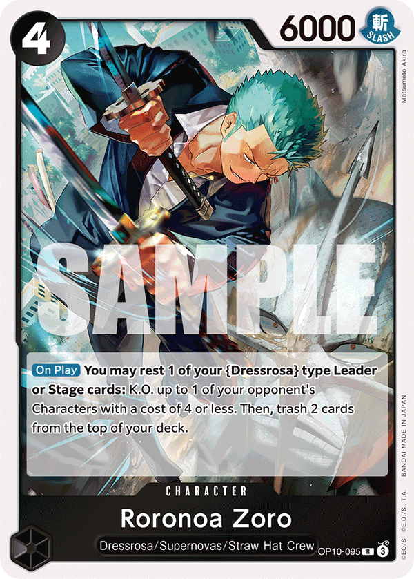 Roronoa Zoro (095) OP10-095 One Piece TCG