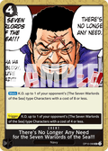 There's No Longer Any Need for the Seven Warlords of the Sea!!! OP10-096 One Piece TCG
