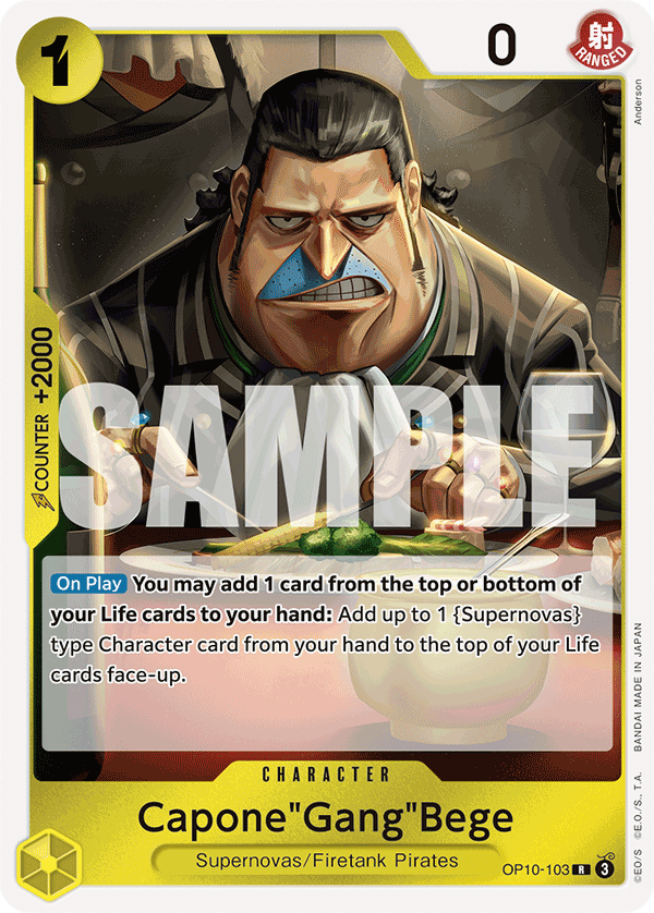 Capone"Gang"Bege OP10-103 One Piece TCG