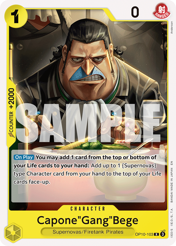 Capone"Gang"Bege OP10-103_r1 One Piece TCG