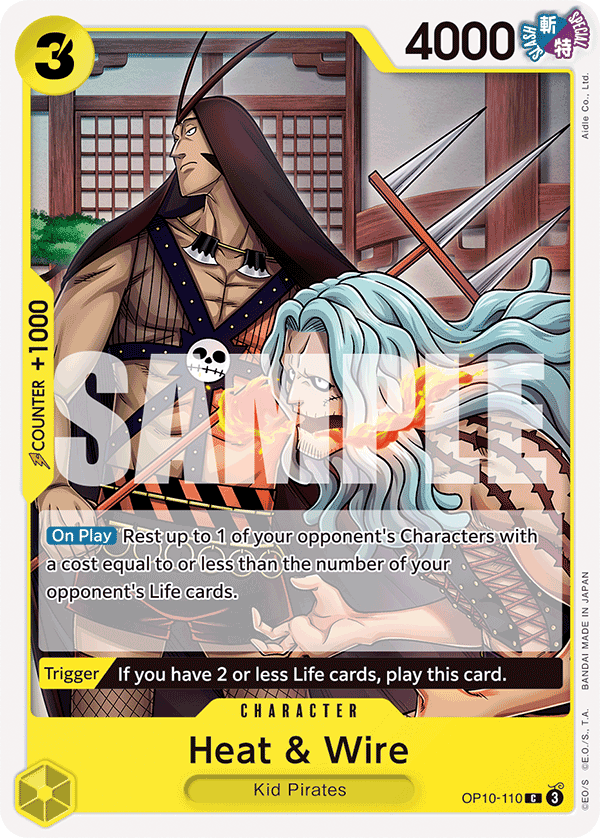 Heat & Wire OP10-110 One Piece TCG
