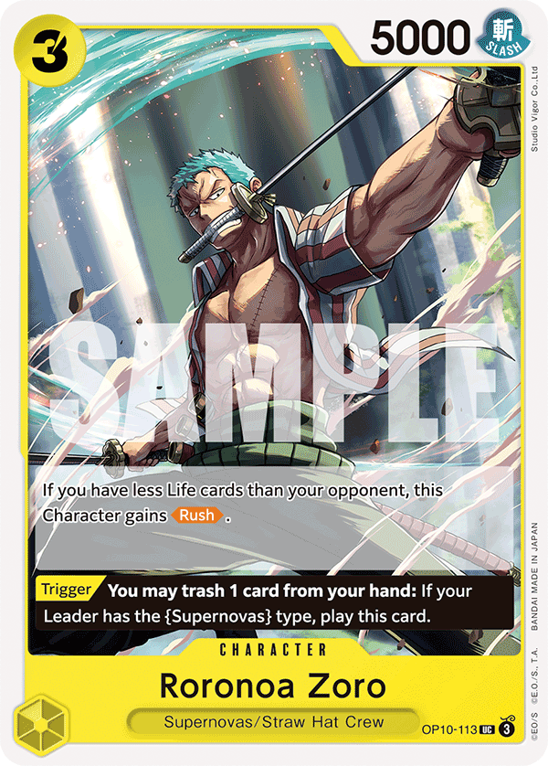 Roronoa Zoro (113) OP10-113 One Piece TCG