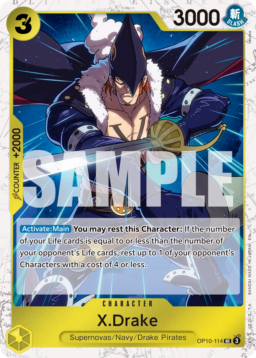 X.Drake (Pirate Foil) OP10-114_p1 One Piece TCG