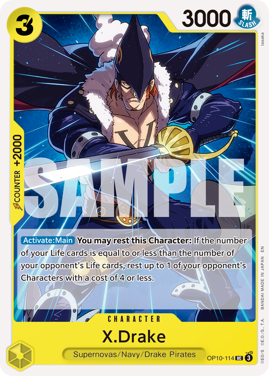 X.Drake (Reprint) OP10-114_r1 One Piece TCG