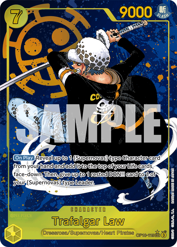Trafalgar Law (119) (Parallel) OP10-119_p1 One Piece TCG