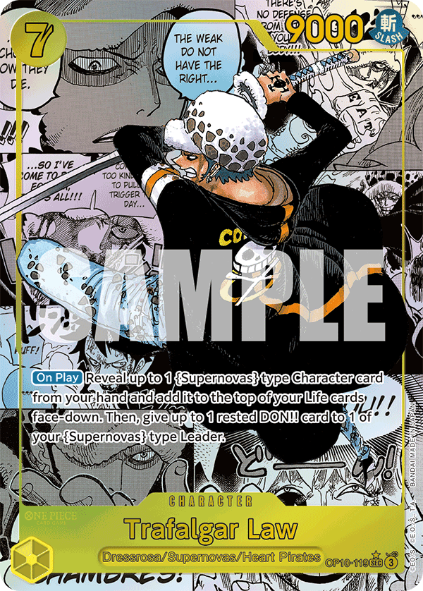 Trafalgar Law (119) (Manga) OP10-119_p2 One Piece TCG