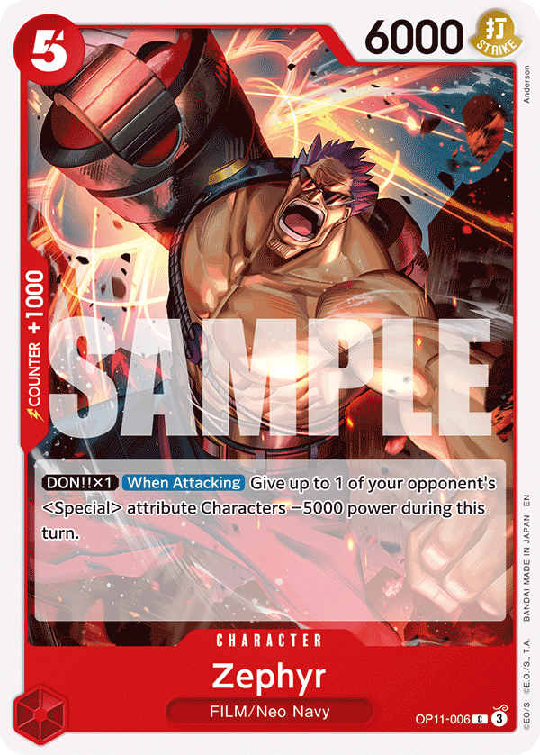 Zephyr OP11-006 One Piece TCG