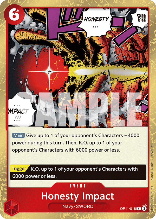 Honesty Impact OP11-018 One Piece TCG