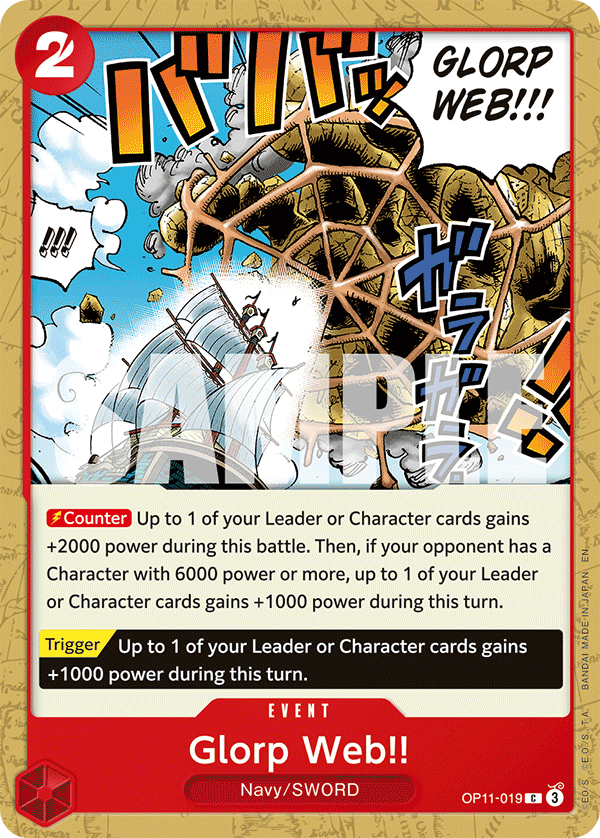 Glorp Web!! OP11-019 One Piece TCG