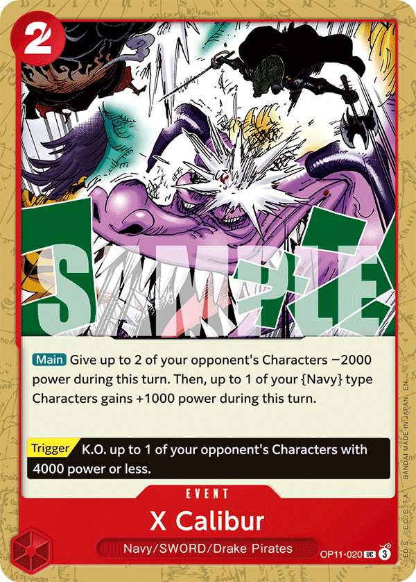 X Calibur OP11-020 One Piece TCG