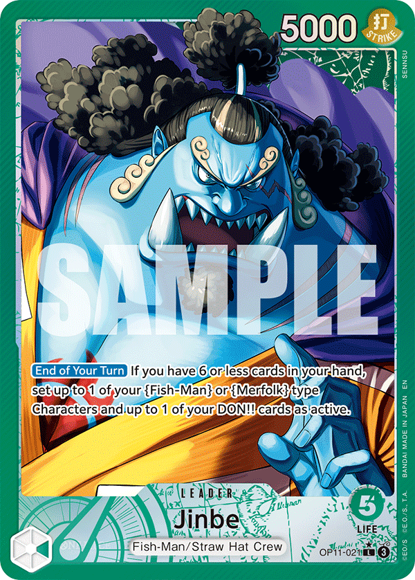 Jinbe (021) (Alternate Art) OP11-021_p1 One Piece TCG